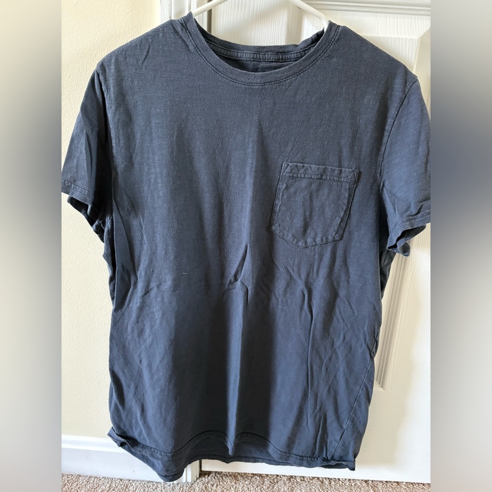 Goodfellow & Co Charcoal Gray/Blue Pocket Tee